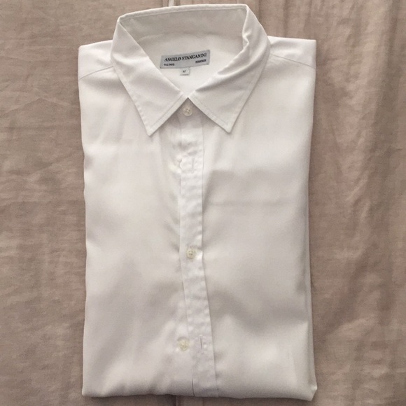 Angelo Stagnanini Other - Men's Angelo Stanganini White Shirt - M